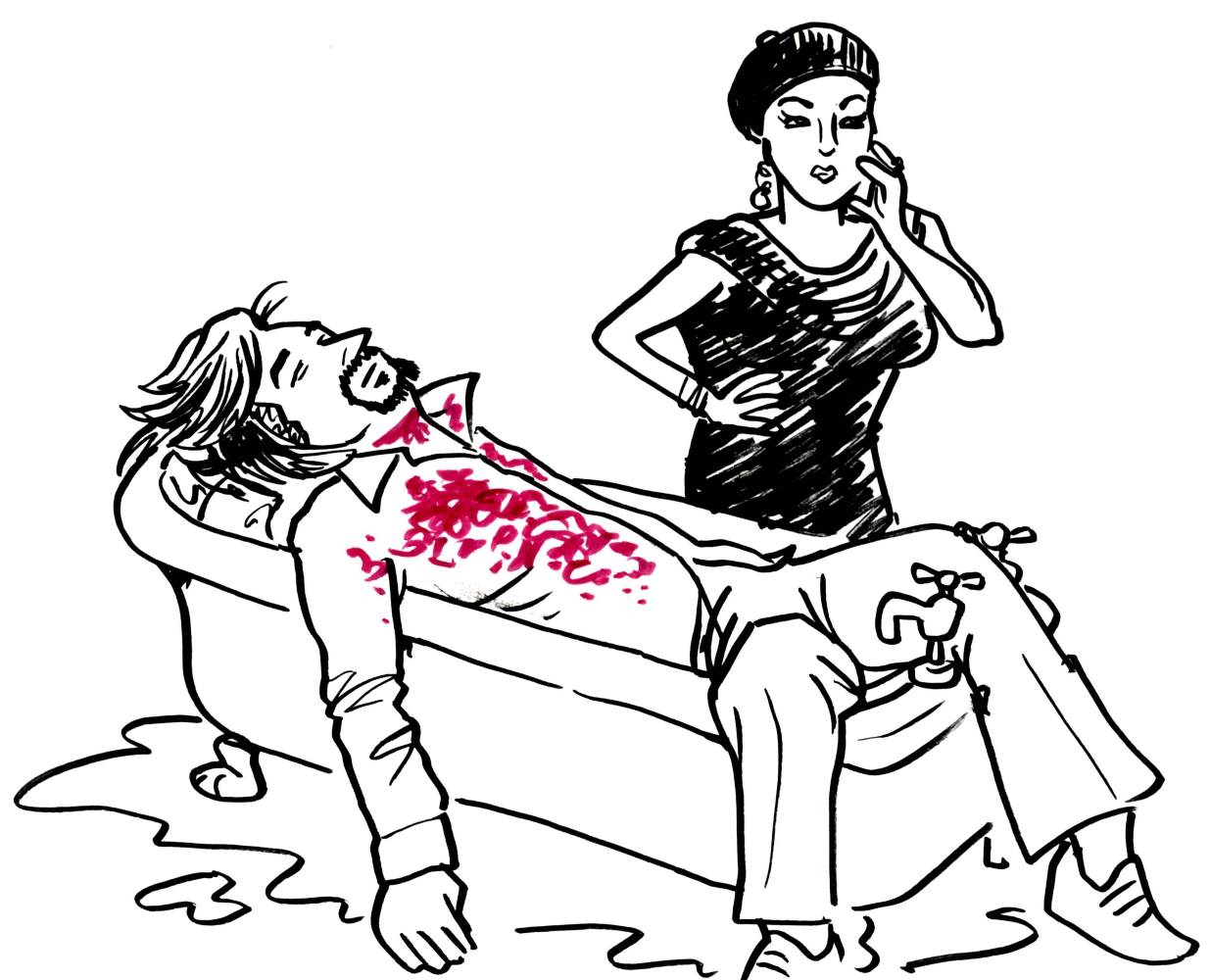 Phteven Von Morgenstern and Frankie Lynn as Harold and Mrs Chasen