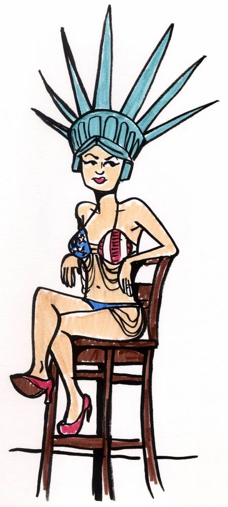 Sherry Trifle - Statue of Liberty