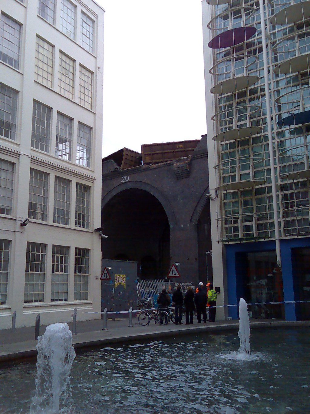 Train accident at the Custard&nbsp;Factory