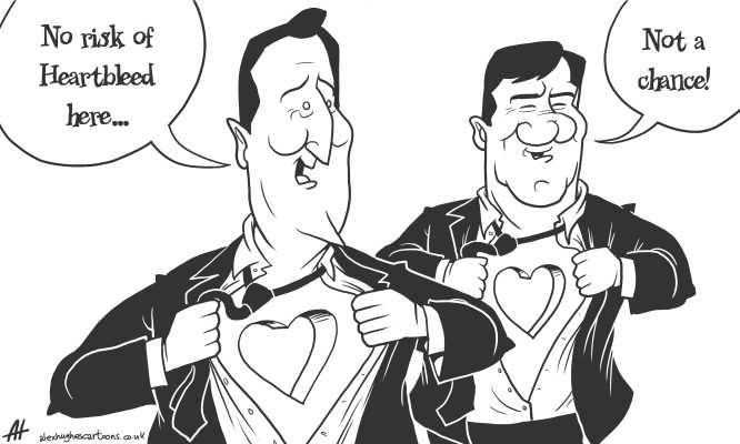 No risk of Heartbleed here…