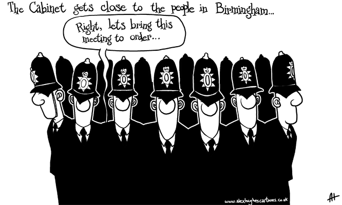 The Cabinet gets close to the people in Birmingham…